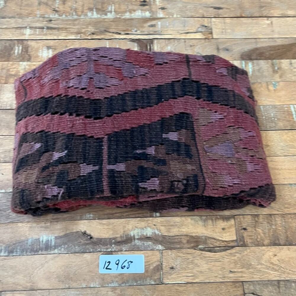 Vintage Turkish Flat Woven Rug Home Decor Wool Kilim 55x36" - Picture 9 of 9